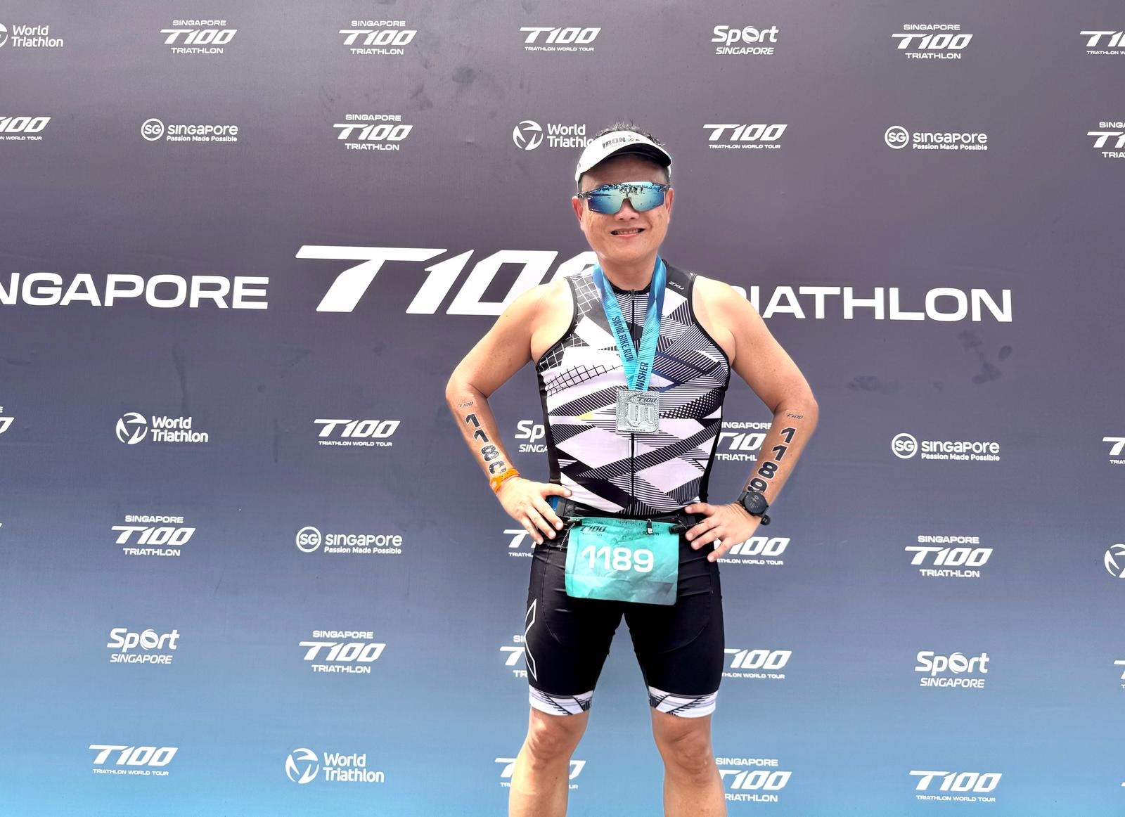 Edwin at triathlon