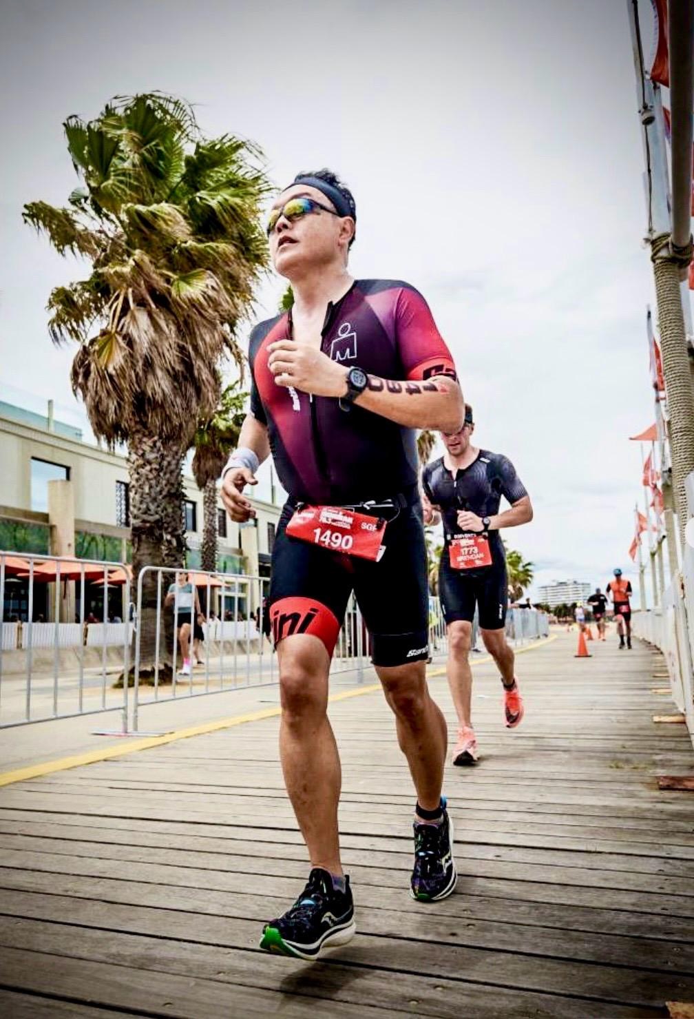 Edwin Ironman finish